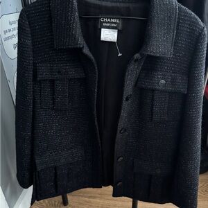 Authentic CHANEL Black Uniform Jacket